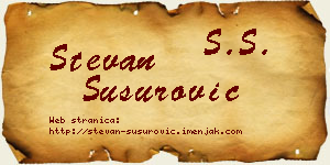 Stevan Susurović vizit kartica